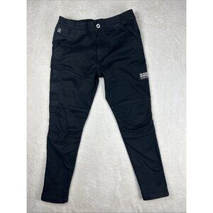G Star Raw Original Denim Black Rackam 3D Slim Trainer Mens Size 31 x 32